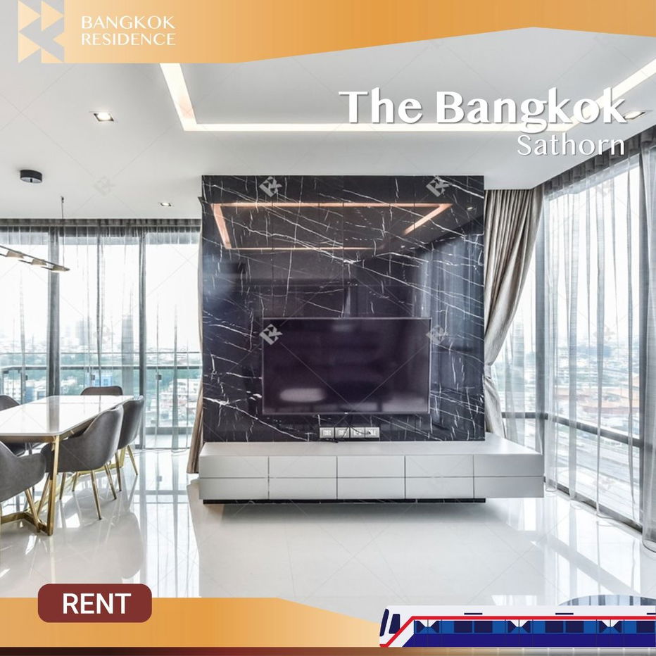 Luxury Living 💎 The Bangkok Sathorn 🛌🏻 Beautiful fully-furnished unit, ready to move in, Near BTS Surasak