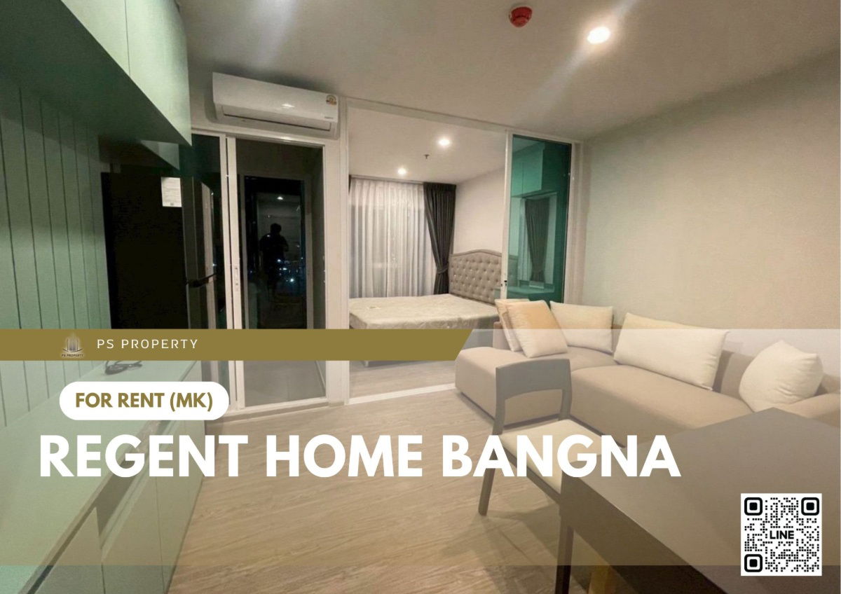 For rent ✨ Regent home bangna ✨ Fully furnished and equipped, near BTS Bangna