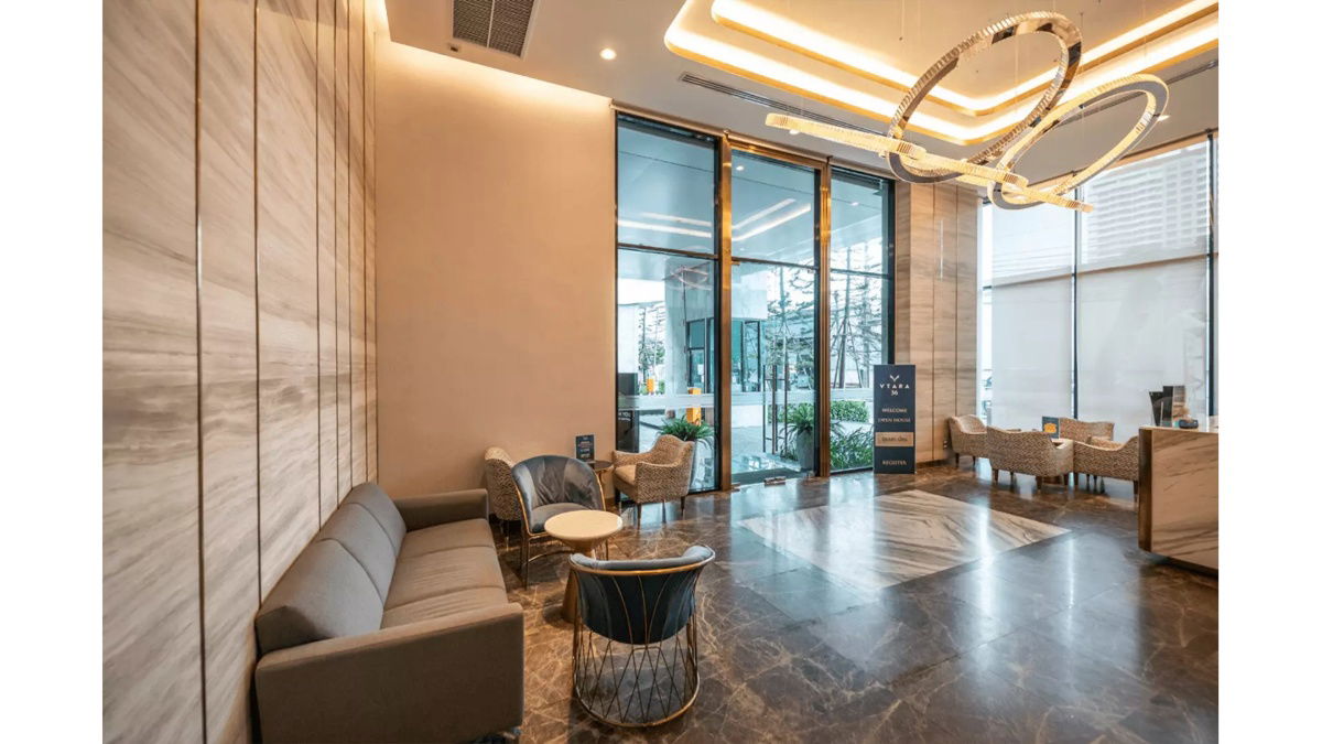 ห้องสวย 1 นอน มีอ่างอาบน้ำ ทำเลดี มีรถ Shuttle Bus ไป BTS ทองหล่อ 850 ม.