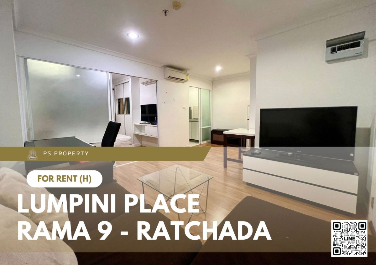 For rent 🔥 Lumpini Place Rama 9 - Ratchada 🔥 Fully furnished and equipped, near MRT Rama 9