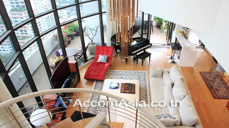 🔼🔽 AccomA 📩 Penthouse,Duplex Condo 3 BR Condominium @Supalai Place   (AA23244)