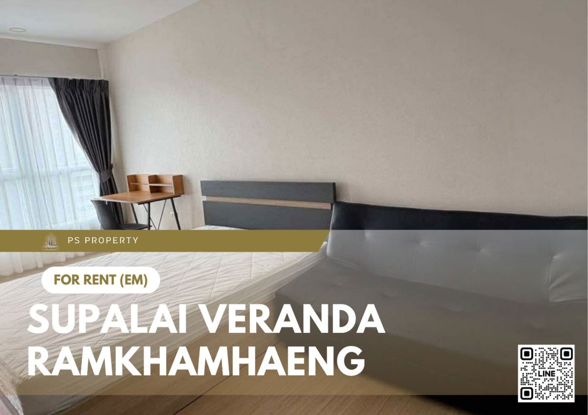 For rent 🔥 Supalai Veranda Ramkhamhaeng 🔥 Fully furnished and equipped with appliances