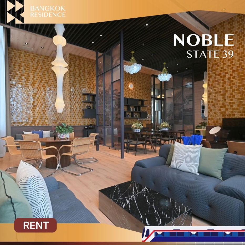 Noble State 39 💖 Stunning, fully furnished 🛌🏻 Move-in ready, near BTS Phrom Phong