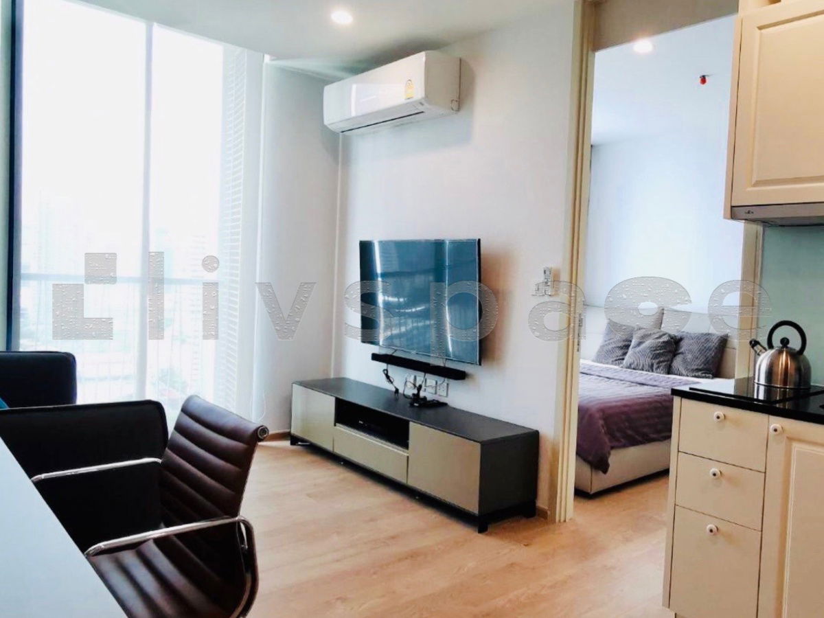 ▚ LE119ツ For Rent: Noble Recole 1 Bed 35 sq.m.! ✨ Stunning Unblocked View Facing Wattana School, Fully Furnished 28k (Negotiable!)