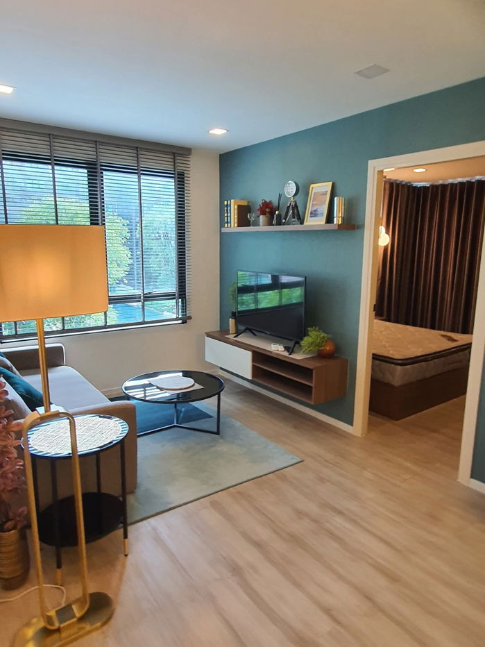 🌊✨ For Rent! Atmoz Ladprao 71 Condo (2 Bed 1 Bath 56 sqm) Pool View 🏊 Fully Furnished + Washing Machine! 25,000 THB/Month