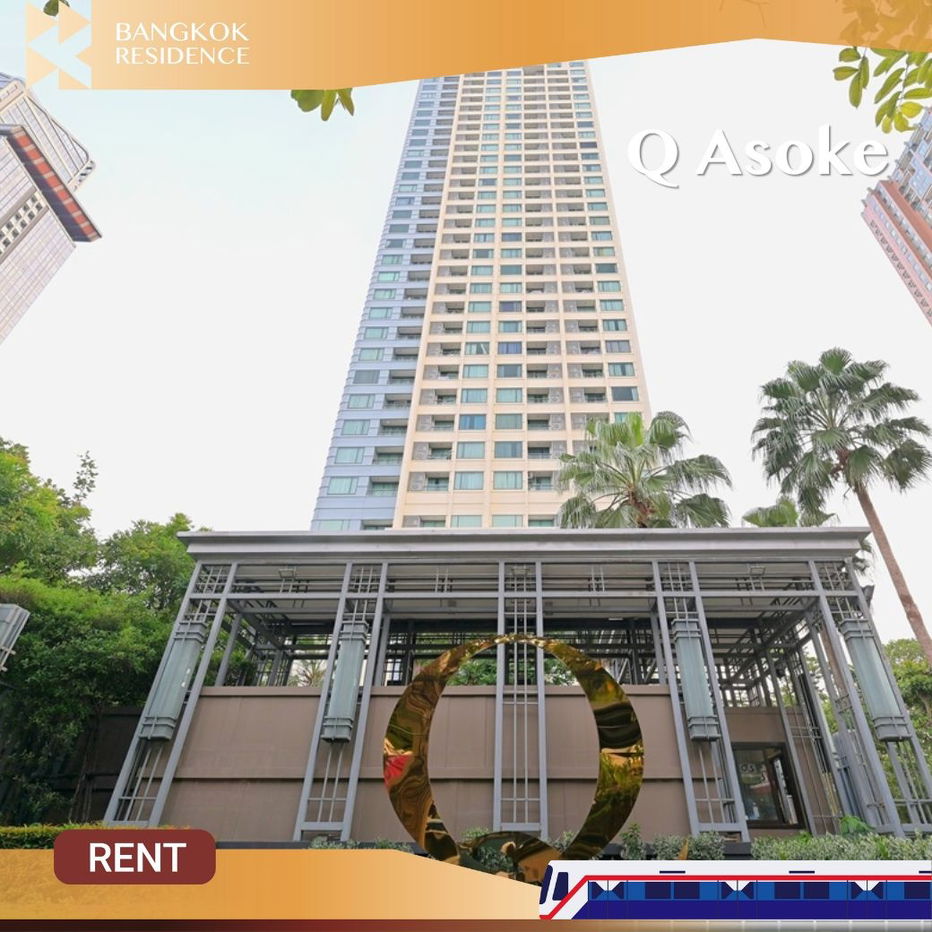 Q Asoke ⚡ Stunning & Fullly Furnished Unit 🛋️ Near MRT Phetchaburi