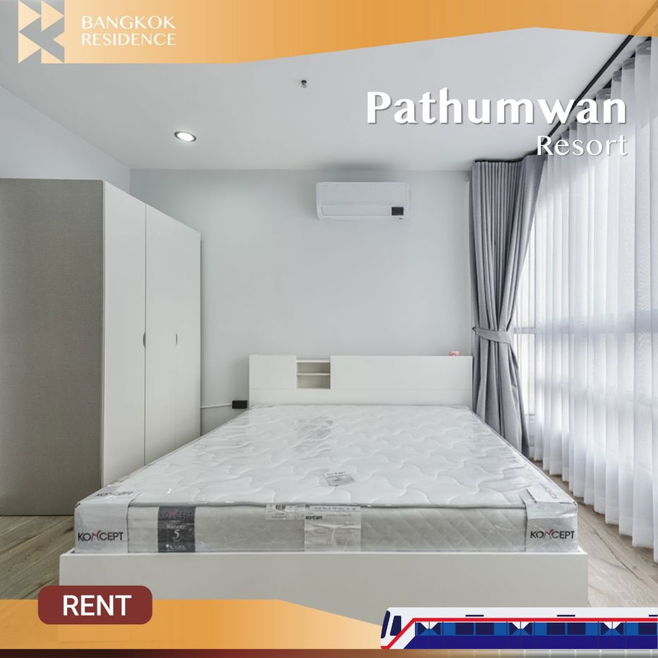 Pathumwan Resort ✨ Best unit, newly renovated in modern style 💖Near BTS Ratchathewi
