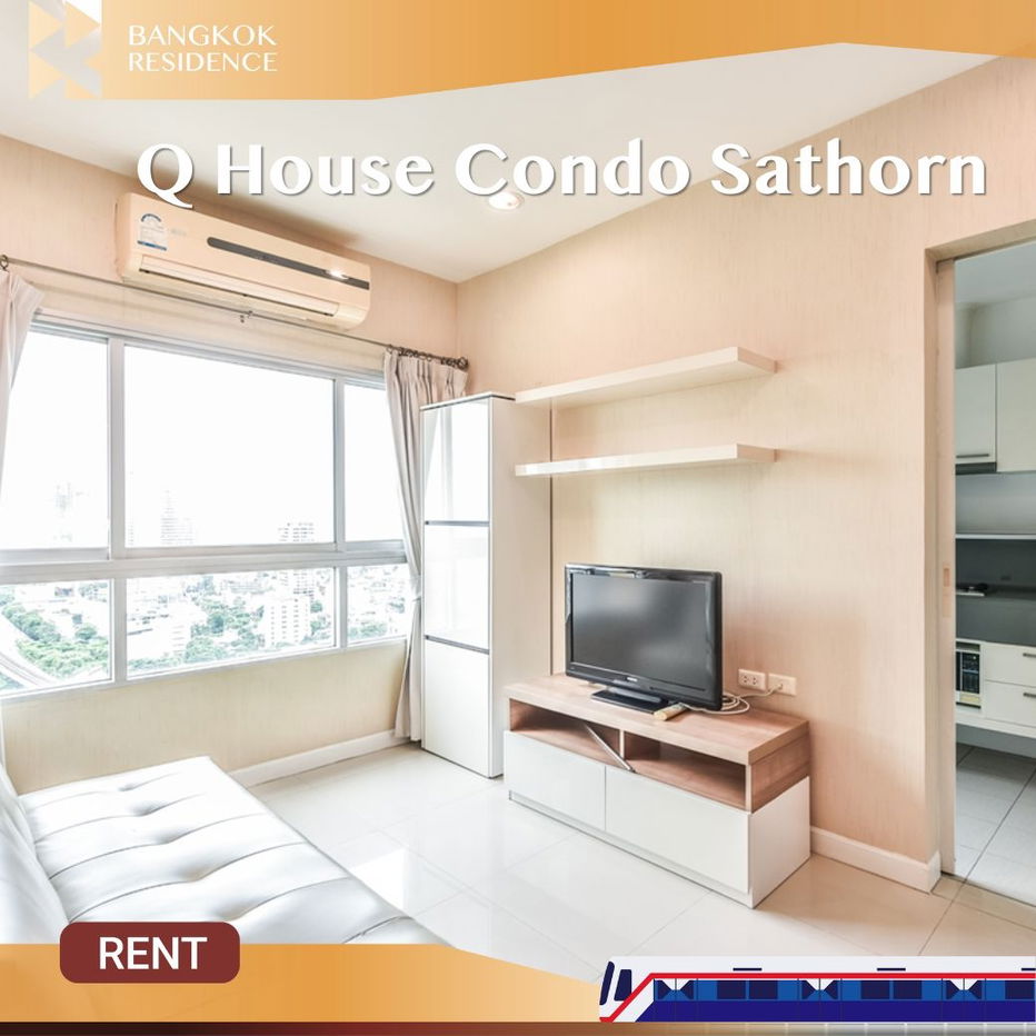 Q House Sathorn 🌃 Well-maintained unit at a great value price✨ Near BTS Krung Thonburi