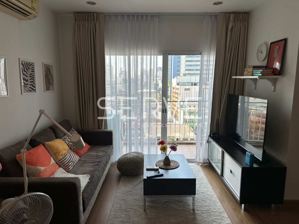 2 Beds Nice Room  Wide Balcony City View Fully furnished Good Location Close To BTS Victory Monument 700 m. @ The Complete Rajaprarop