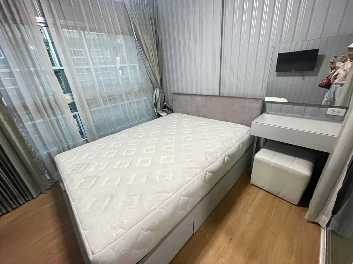 Dcondo Ramkhamhaeng 9 for rent 🔥 Book now 🔥 Building A, 1 bedroom, fully furnished with appliances. Near Airport Link Ramkhamhaeng. Line: @551txomc