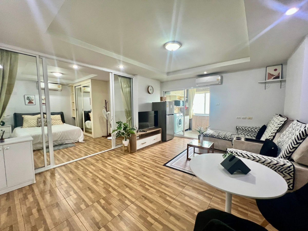 🟪🟦🟩🟨🟧 Condo for rent: Happy Condo Ratchada 18 📍 Large room, ready to move in!! 🛎️🛎️ | Line@: @assetspro