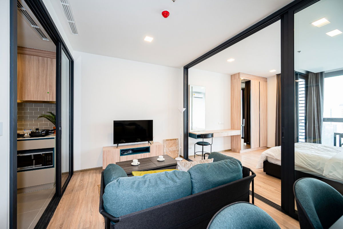 Condo for rent, XT Phaya Thai, 1-bedroom unit, 16th floor, 42 sq m, 1 bedroom, 1 bathroom.