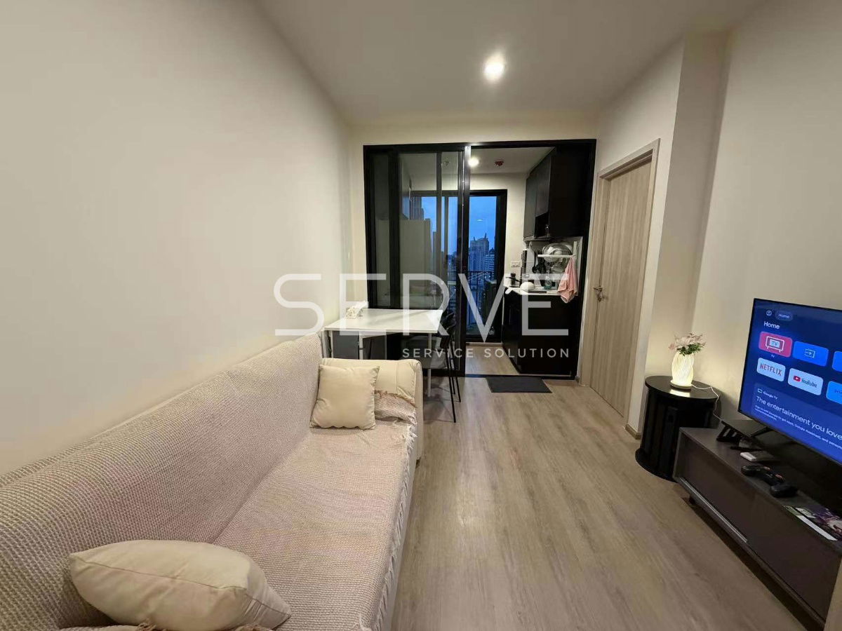 1 ห้องนอน 1 ห้องน้ำ ห้องสวย เฟอร์นิเจอร์ครบ คอนโดใหม่ ทำเลดี MRT พระราม 9 220 ม. @ NUE District R9