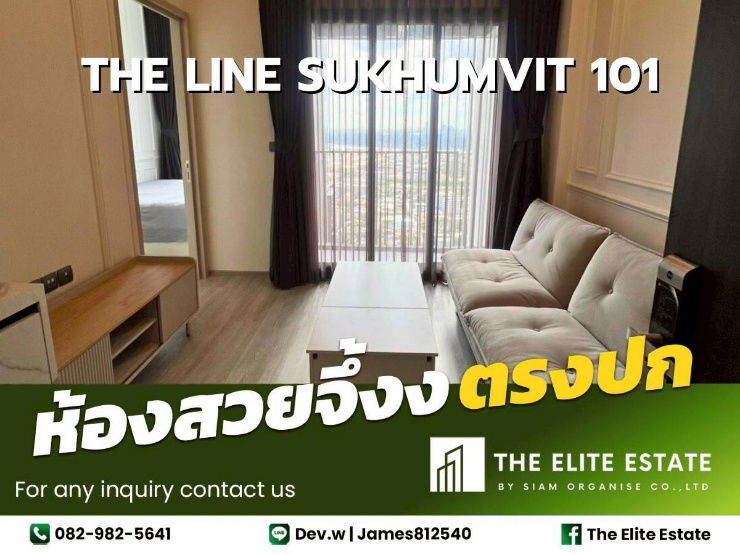 🔑✨ Exclusive Offer – Fully Furnished Condo at The Line Sukhumvit 101