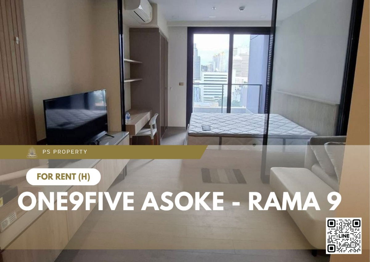 For Rent 🔥 One9Five Asoke - Rama 9 🔥 Near MRT Rama 9. Fully furnished with appliances.