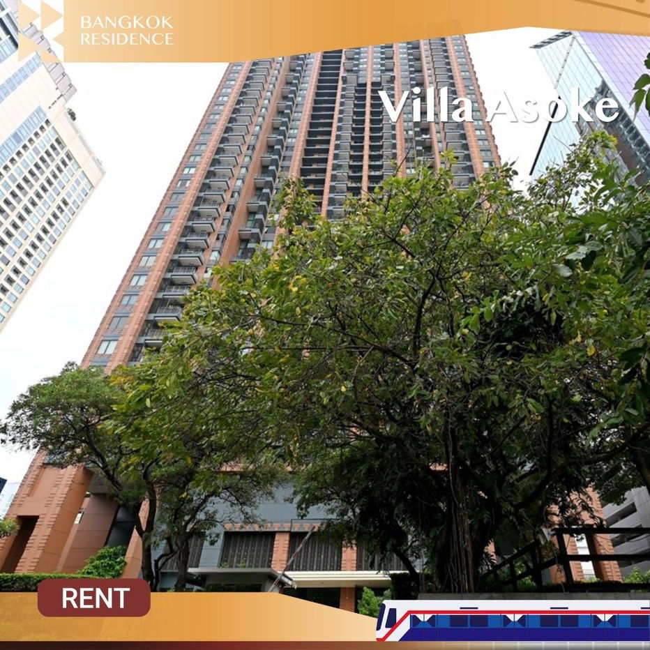 วิลล่าอโศก 🔥 เฟอร์ครบ เดินทางสะดวก🚆 ใกล้ MRT เพชรบุรี