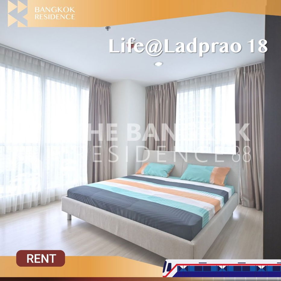 Life@Ladprao 18 🌟 Elegant fully furnished unit 🛋️ Near MRT Ladprao