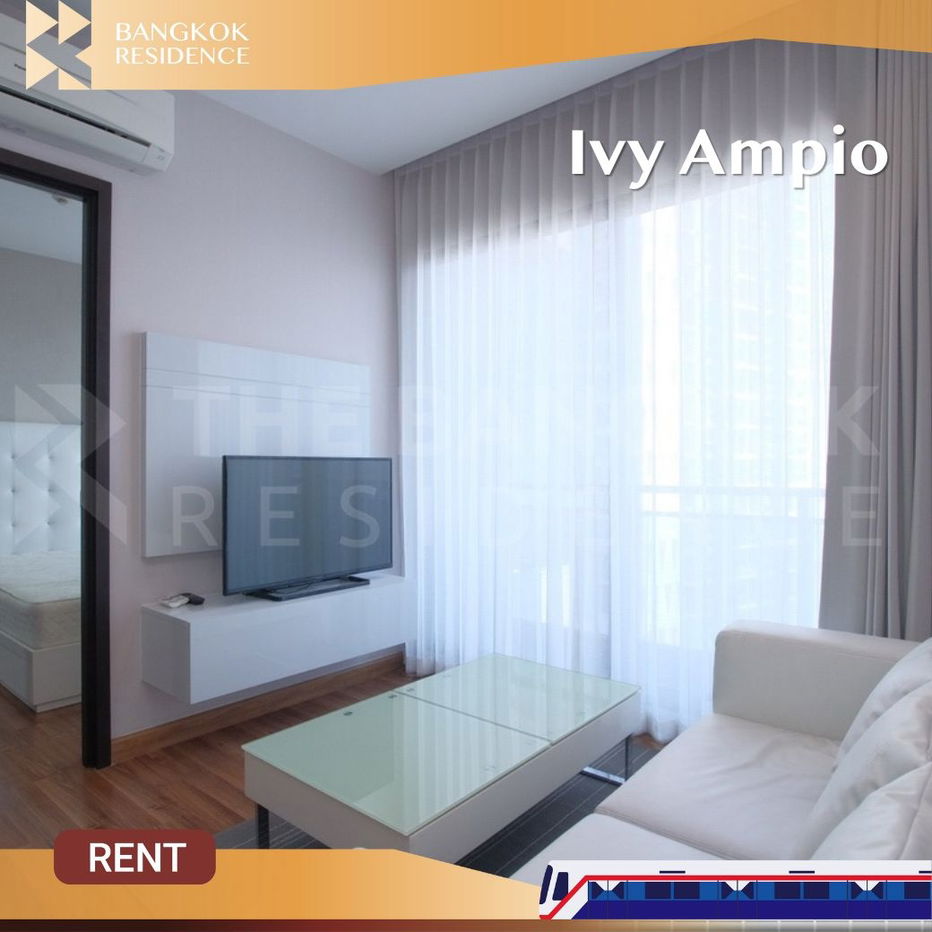 Ivy Ampio 🛋️ ห้องสวย เฟอร์ครบ ⚡️ ใกล้ MRT ศูนย์วัฒนธรรม