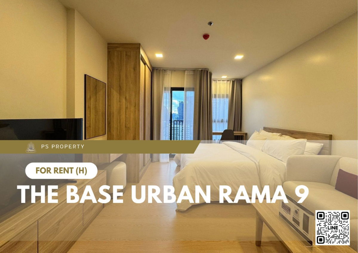 For rent 📍 The Base Urban Rama 9 📍 Fully furnished with appliances. Near MRT Rama 9.