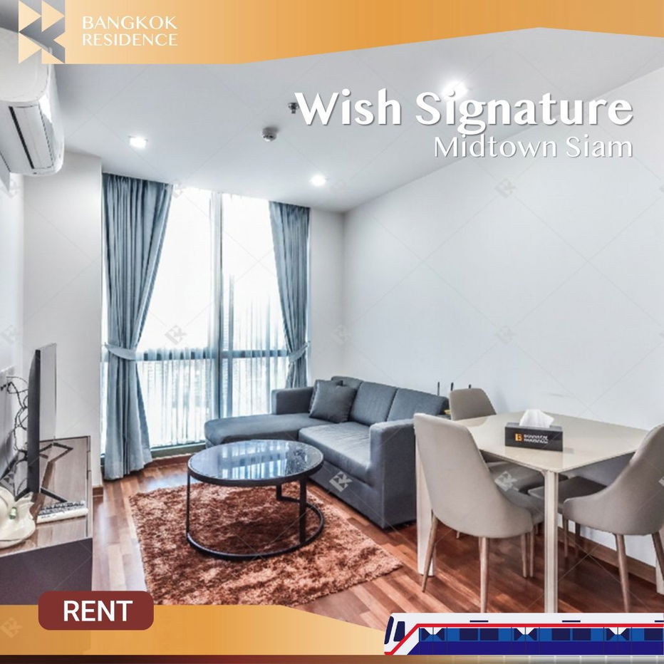 Wish Signature Midtown Siam ✨ Spacious fully furnished unit 💚 Near BTS Ratchathewi