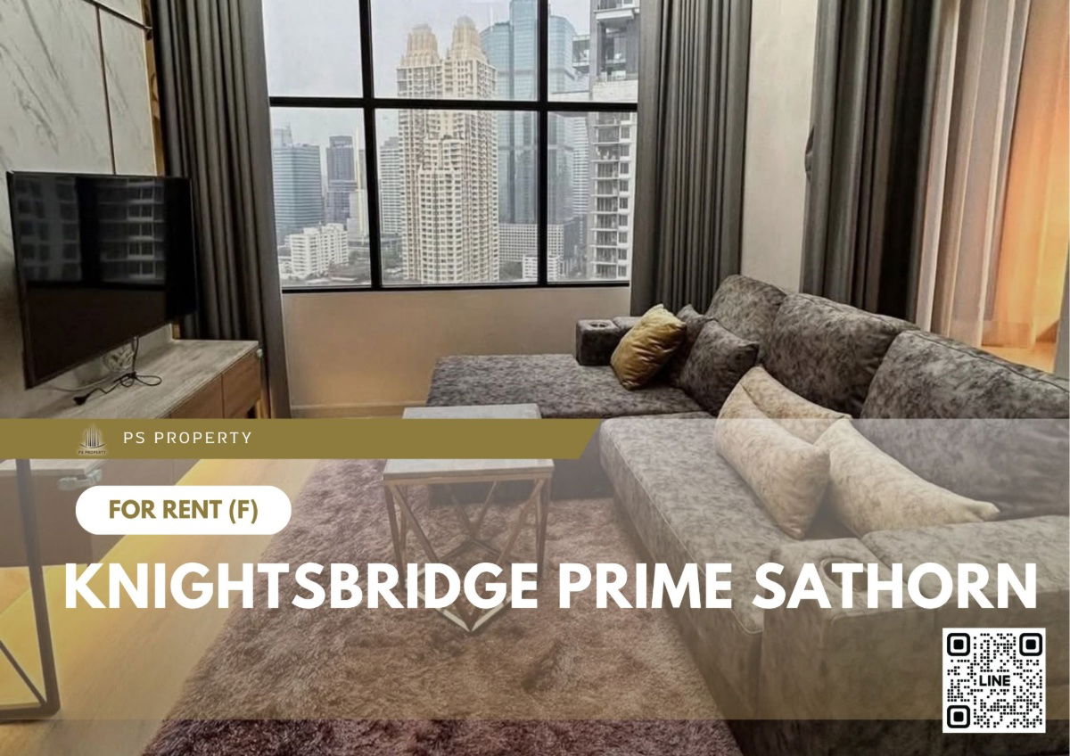 For rent 📍 Knightsbridge Prime Sathorn 📍 Fully furnished with appliances. Near BTS Chong Nonsi.