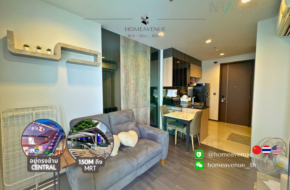 💡 HOMEAVENUE, find your place | THE LINE Asok-Ratchada ✨ 1-Bed ‼️ 🚇 Just Steps from MRT Rama 9 💥 Move-in Ready 📲 Line: @homeavenue ⭐HA-1943