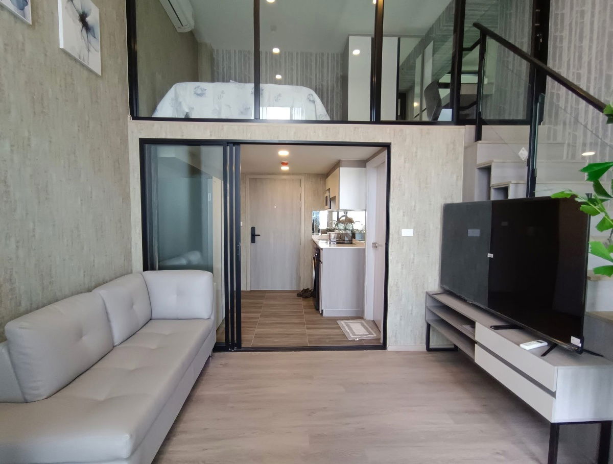 T111 Condo ငှားရန်ရှိသည် Origin Plug&Play Nonthaburi Station, Duplex room, size 37 sq.m.
