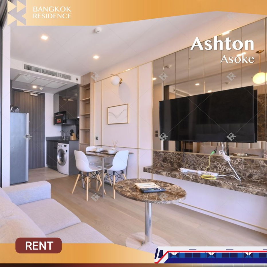 Ashton Asoke 🛋️ Fully built-in furniture, ready to move in 💚 Near BTS Asoke