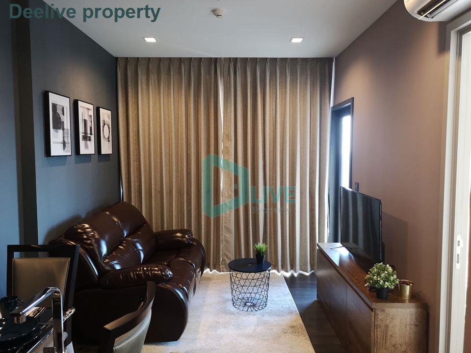 DL003488 Condo for rent, The LINE Asoke - Ratchada near MRT พระรามเก้า, ready to move in, call urgently 0656133286 LineID @897iyzll