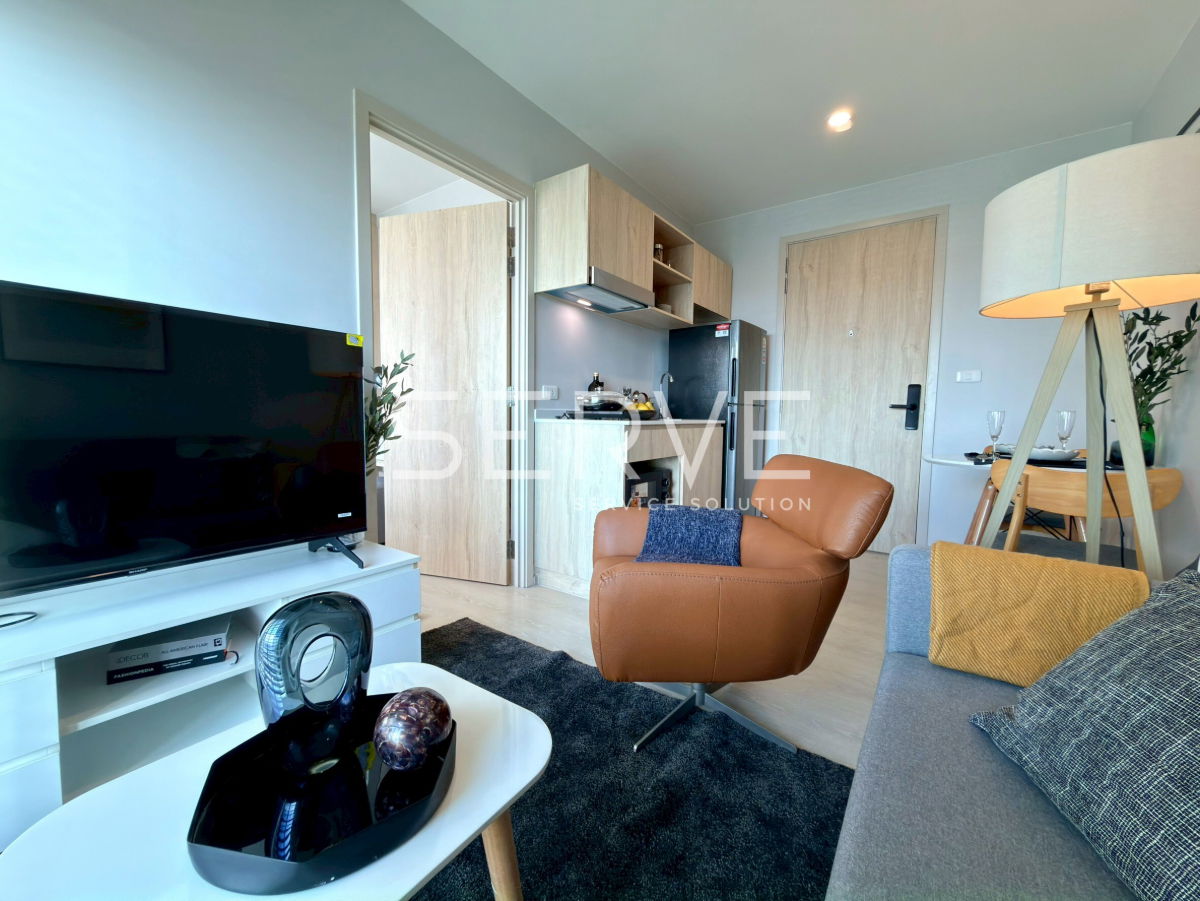 1 Bed  Unbloock View Nice Room Fully furnished Good Location 20 Steps From MRT Si La Salle Station  @ Nue Noble Srinakarin Lasalle