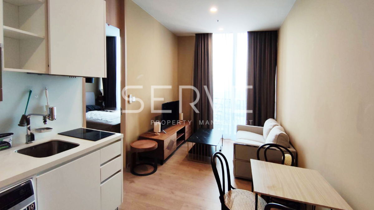 🔥Good Price 25K🔥 -Nice Room 1 Bed 33.49 sq.m. Super High Fl. 40+ Good View BTS Asok & MRT Sukhumvit at Noble BE19 Condo / For Rent
