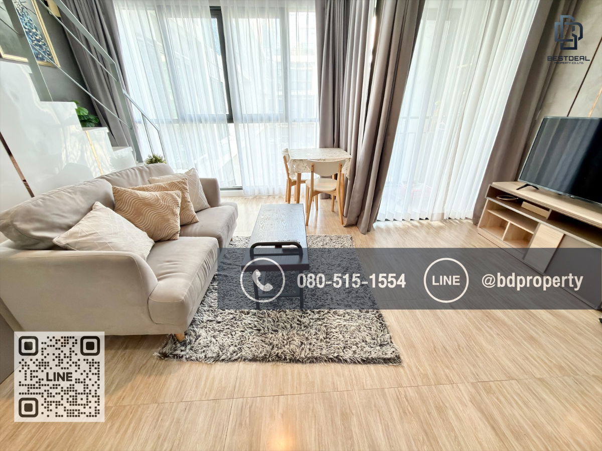 BESTDEAL FOR RENT   1bedroom Duplex 45sqm. Rental 23,000 THB /month  “IDEO MOBI RAMA 9”Near Phraram Kao 9 MRT Station 80 meters.