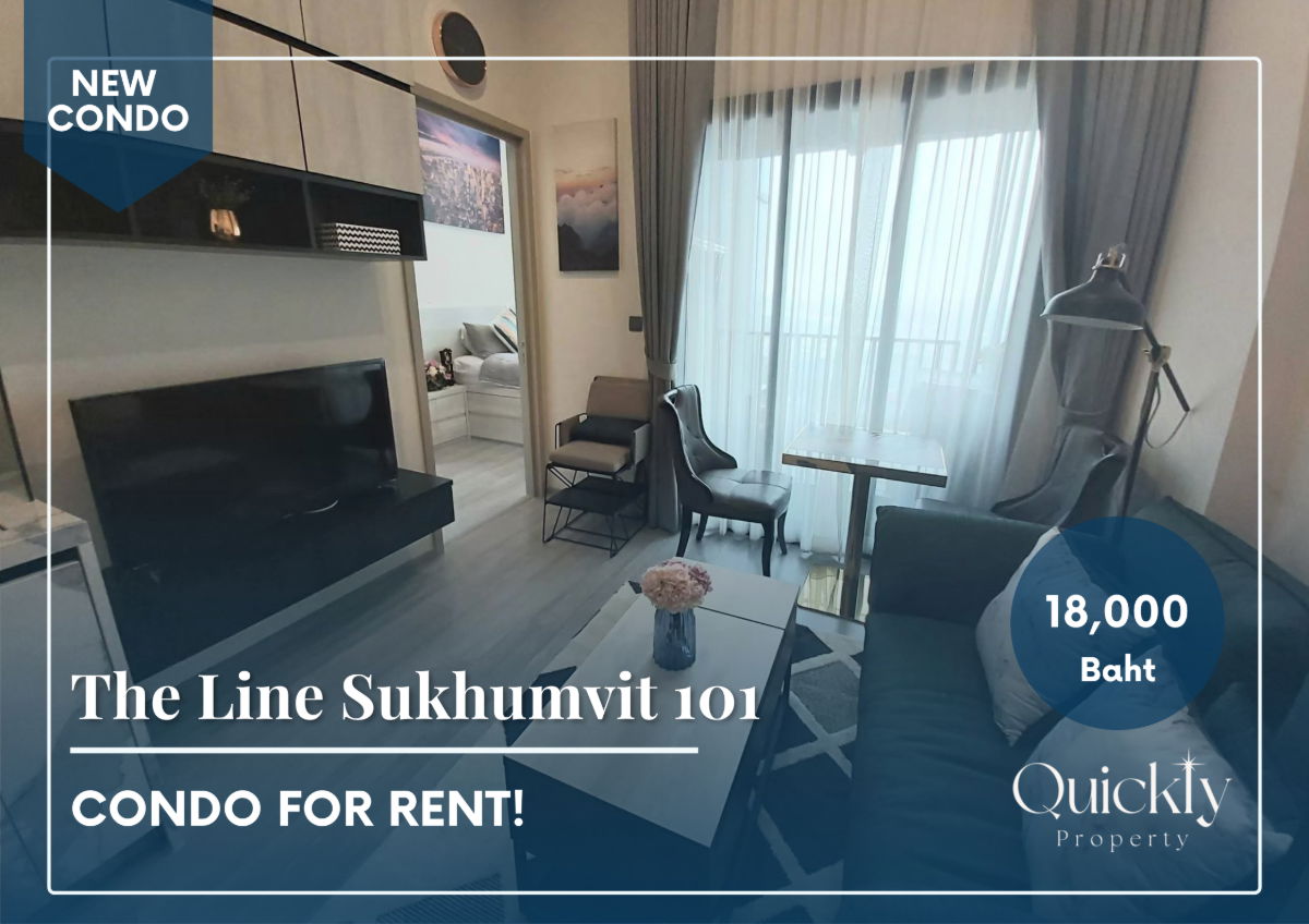 The Line Sukhumvit 101 | Price 18,000 THB | Beautiful room, great location, fully furnished, ready to move in (January).