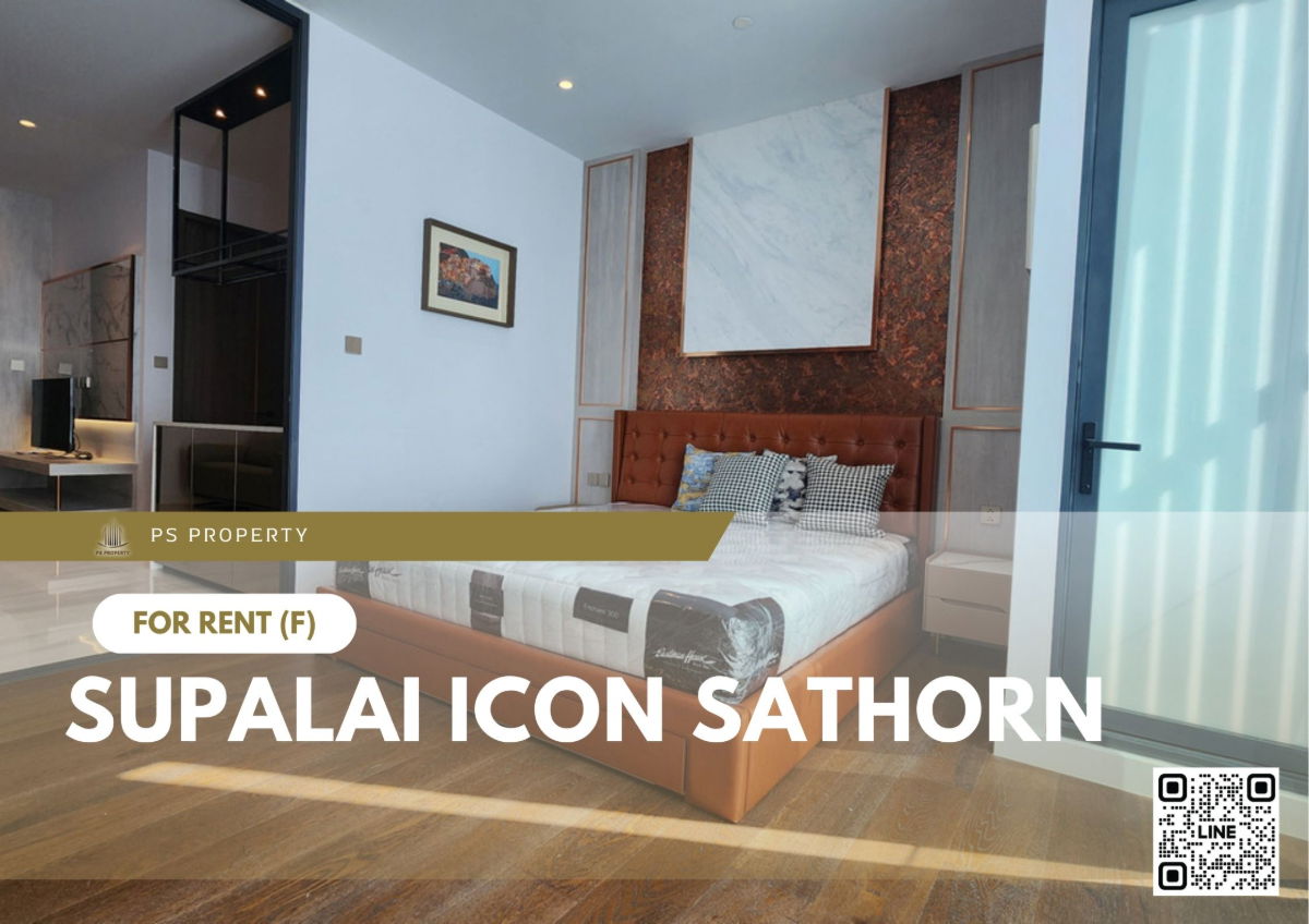 For Rent ✨ Supalai ICON Sathorn ✨ Fully furnished with appliances, near BTS Chong Nonsi.