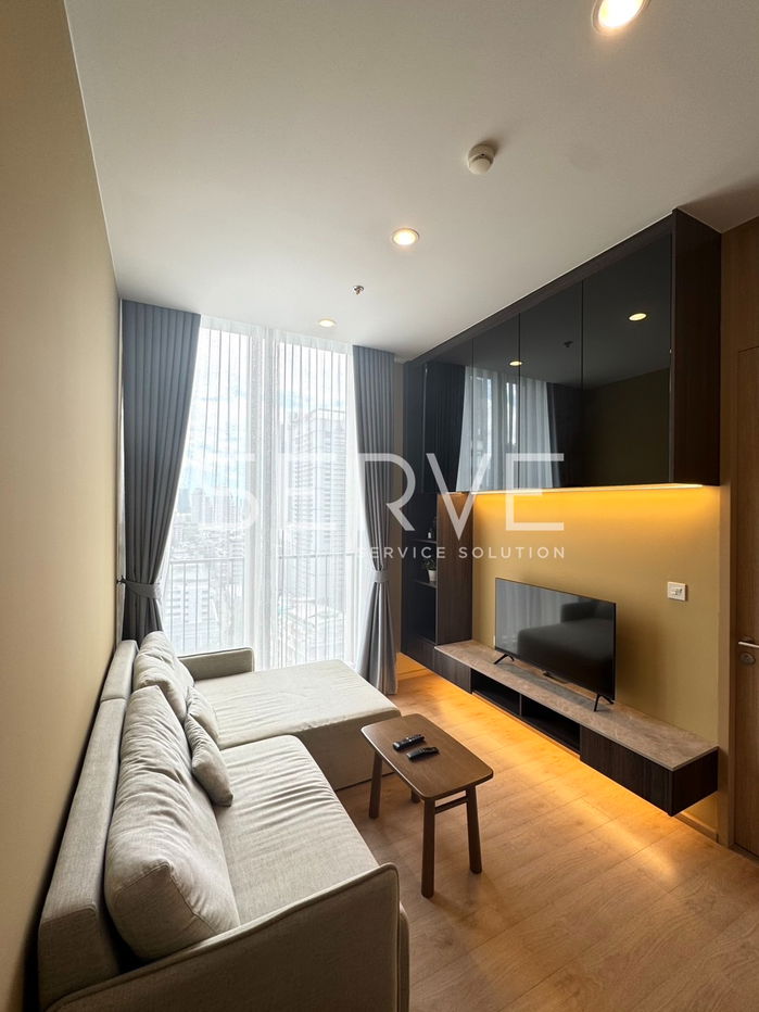 🔥Corner Room 1 Bed 34.63 sq.m. High Fl. 15+ Close to BTS Asok & MRT Sukhumvit 500 m. at Noble BE19 Condo  / For Rent