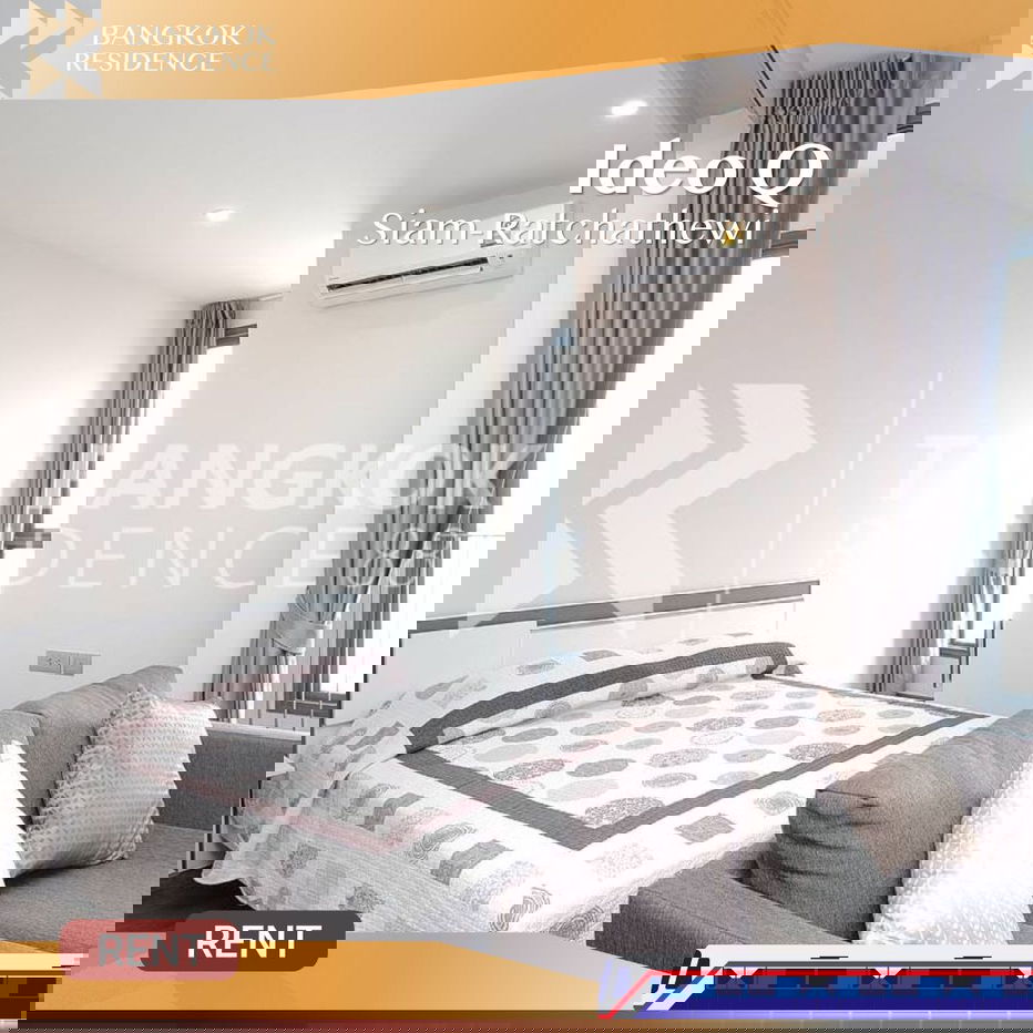 Ideo Q Siam-Ratchathewi 🌃 High-floor unit with open view, fully furnished 🛌🏻 Near BTS Ratchathewi