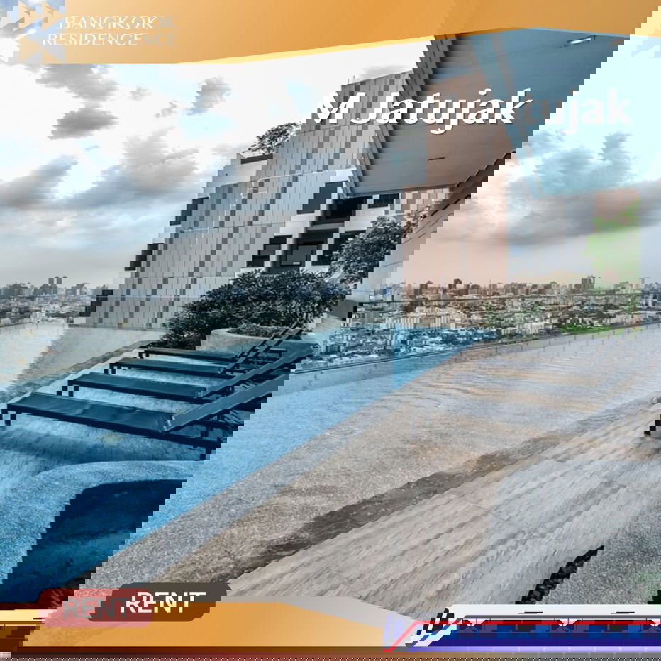 M Jatujak ✨ Beautiful unit with great view, move-in ready 🌃Near BTS Saphan Khwai