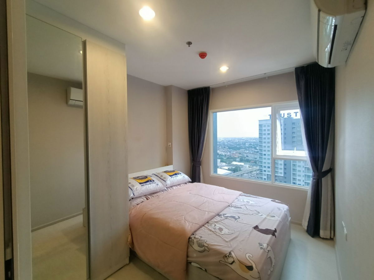 Large room for rent, 35 sq m., Aspire Erawan, 27th floor, beautiful view, fully furnished, 10,000 baht/month (PFD-07720)