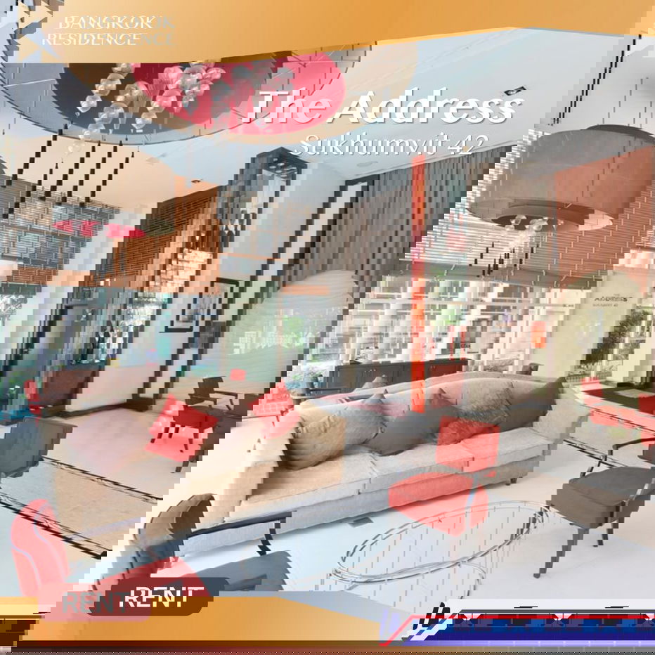 The Address Sukhumvit 42 🛋️ Fully furnished, move-in ready, Great price 💥 Near BTS Ekkamai