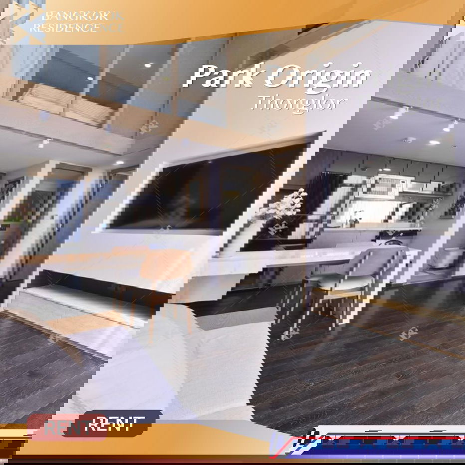 Park Origin Thonglor 💫 High-floor Duo Space unit, Beautiful view 🌃 Near BTS Thong Lo