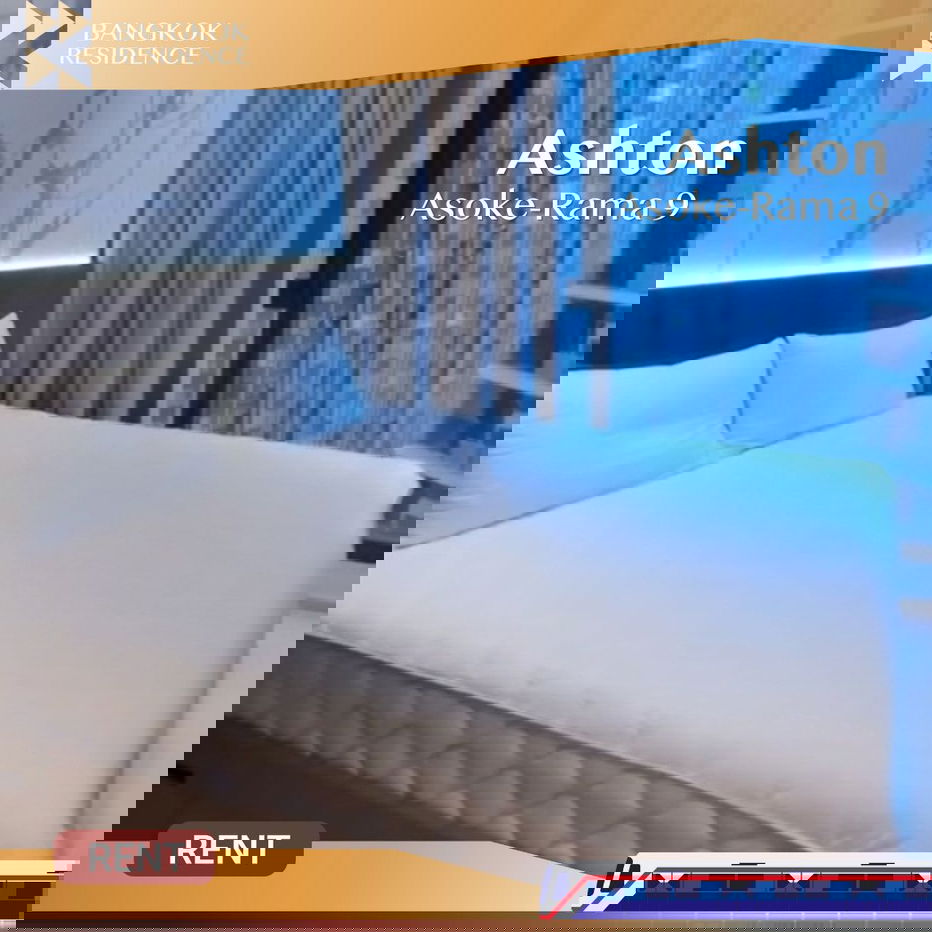 Ashton Asoke-Rama 9 💚 Beautiful unit, ready for rent ⚡️ Near MRT Rama 9