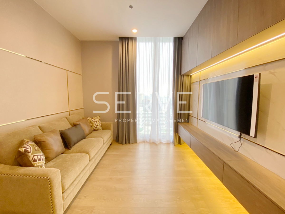 🔥40K🔥- Nice Room 2 Beds 60.69 sq.m. High Fl. 25+ Good Location Close to BTS Asok & MRT Sukhumvit 550 m. at Noble BE19 Condo / For Rent