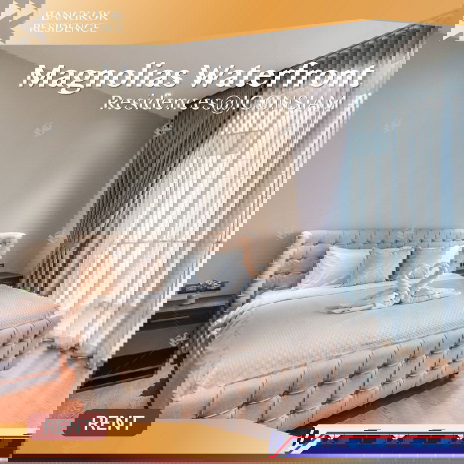 Magnolias Waterfront 💎Available Unit with Breathtaking River View 🌊 Near BTS Charoen Nakhon