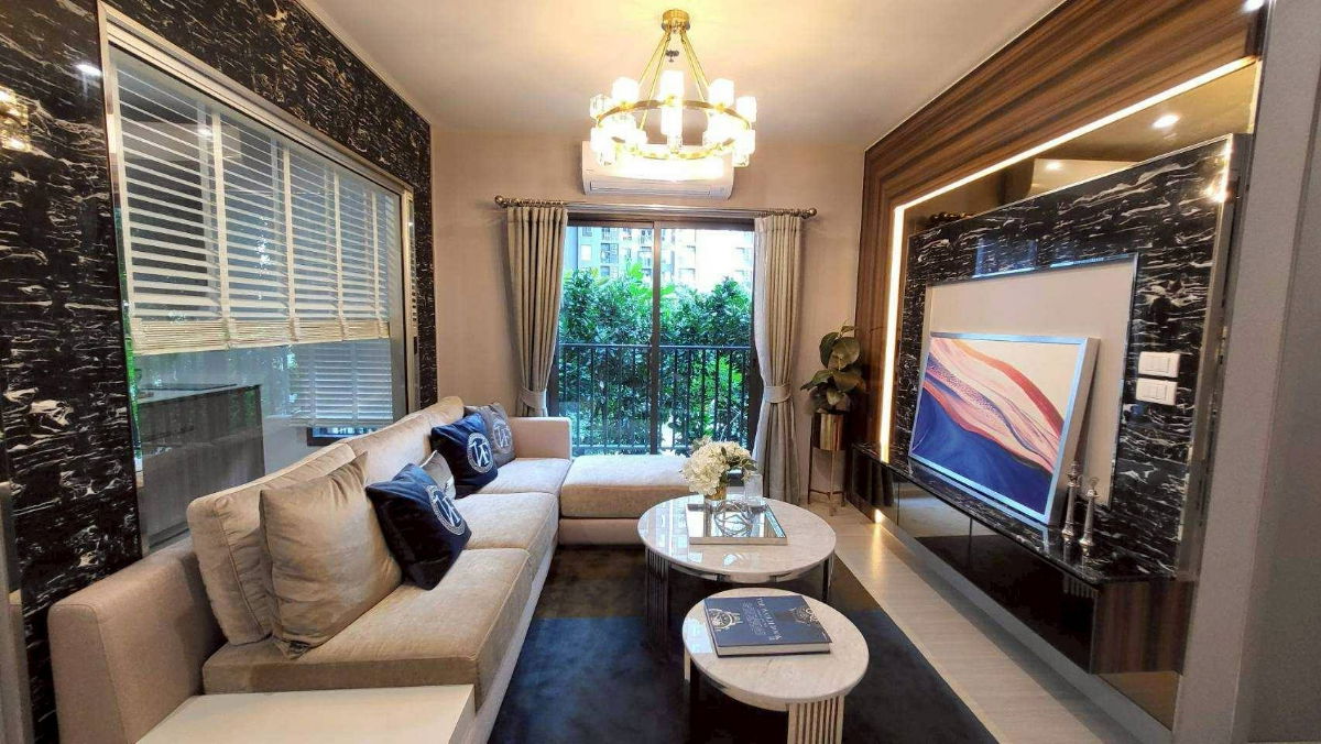 Large room for rent, 75 sq m., 2 bedrooms, 2 bathrooms! The Parkland Phetkasem 56 (Building A) next to MRT Phasi Charoen/Seacon Bang Khae (PFD-07724)