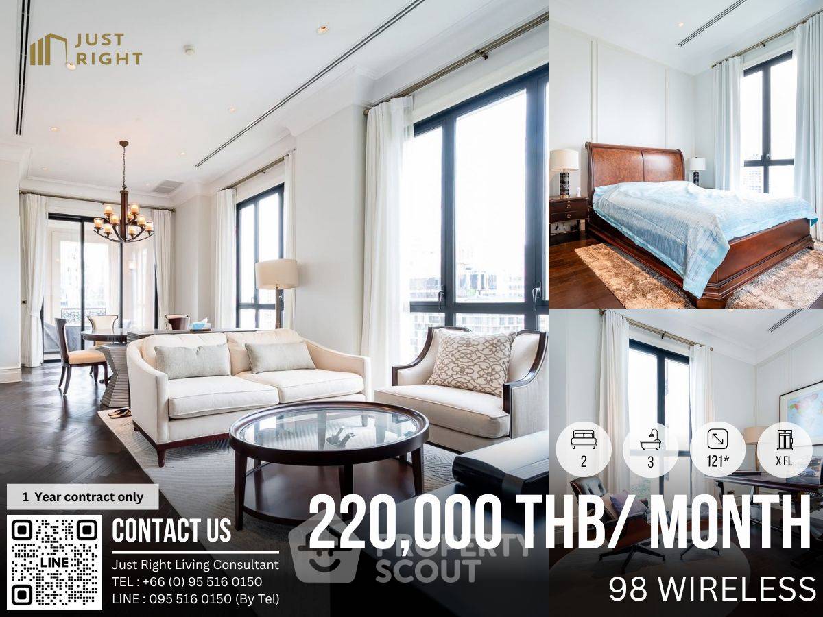 2-BR Condo at 98 Wireless near BTS Phloen Chit (ID 2245356)