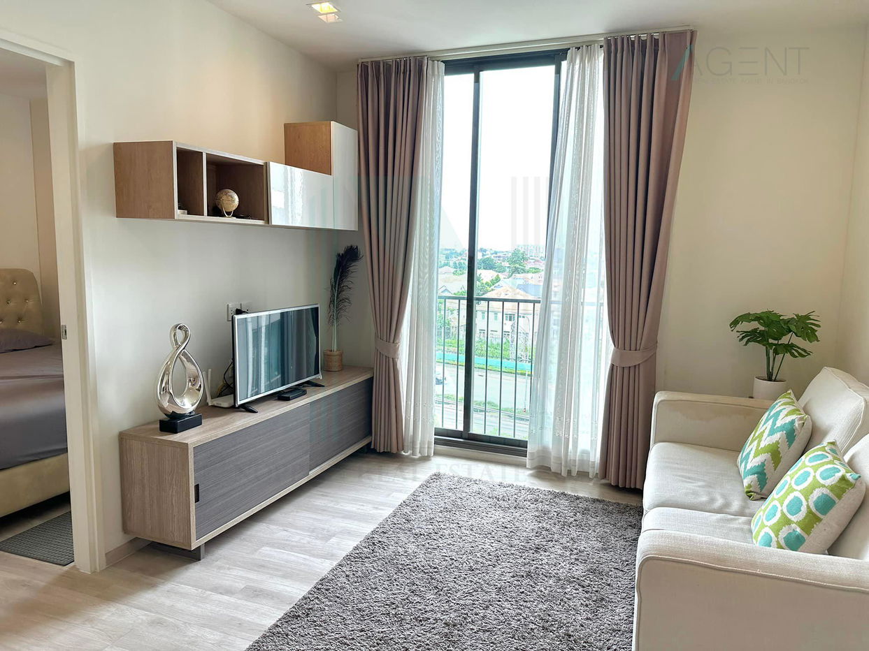 🔺 For Rent Condo CHAMBERS CHER RATCHADA - RAMINTRA Building 1, Floor 7,2 bed room, Room size 43 sqm