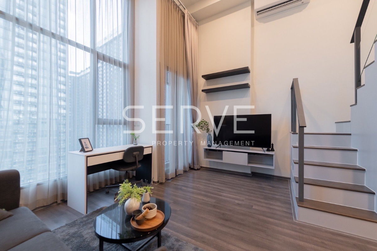 Duplex Large Room  Fully furnished  Good Location  Close To MRT Rama 9 & Central Rama 9 @ KnightsBridge Space - Rama 9