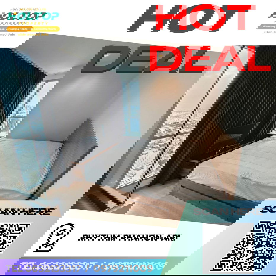 #R8533 🎉 301268 Condo for Rent: RHYTHM Phahon-Ari