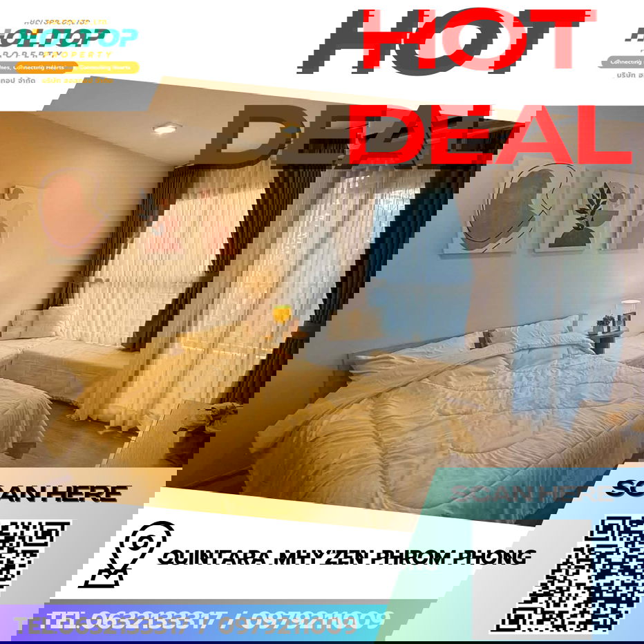 #R8522 🎉 301268 Condo for Rent: QUINTARA MHy'ZEN PHROM PHONG