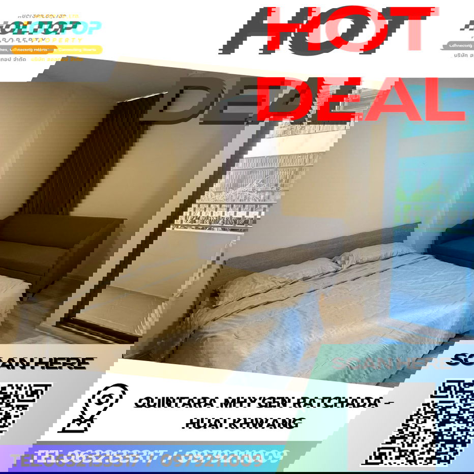 #R8527 🎉 301268 Condo for Rent: QUINTARA MHy'GEN RATCHADA - HUAI KHWANG